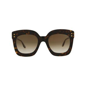 Bottega Veneta Square-Frame Acetate Sunglasses Brown Womens